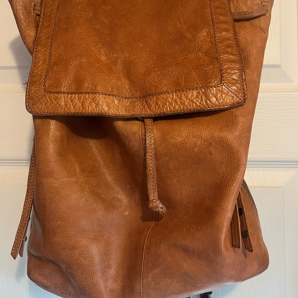 Frye and Co. Leather Backpack good used condition.